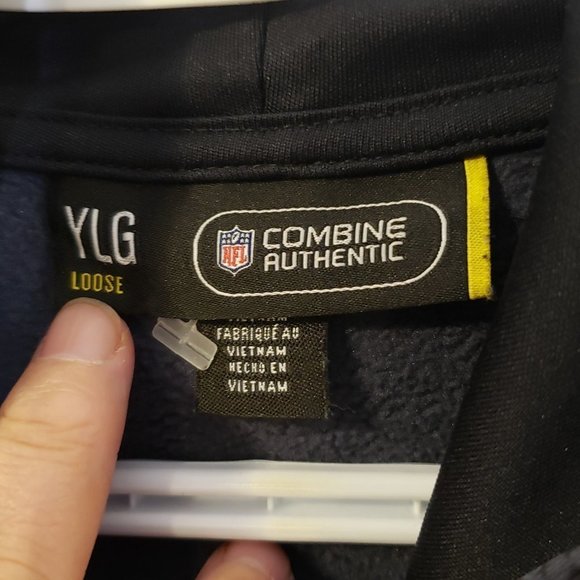 Under Armour Black Camo Pittsburgh Steelers Performance Hoodie-Size: Youth Large - Picture 9 of 14